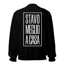Carica l'immagine nel visualizzatore di Gallery, Stavo meglio a casa - Felpa girocollo uomo
