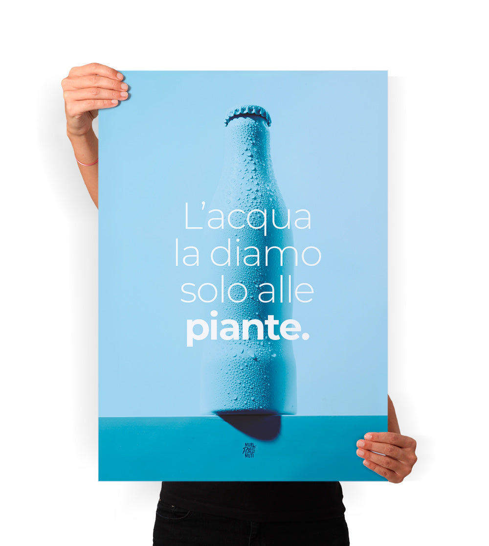 L'acqua la diamo alle piante