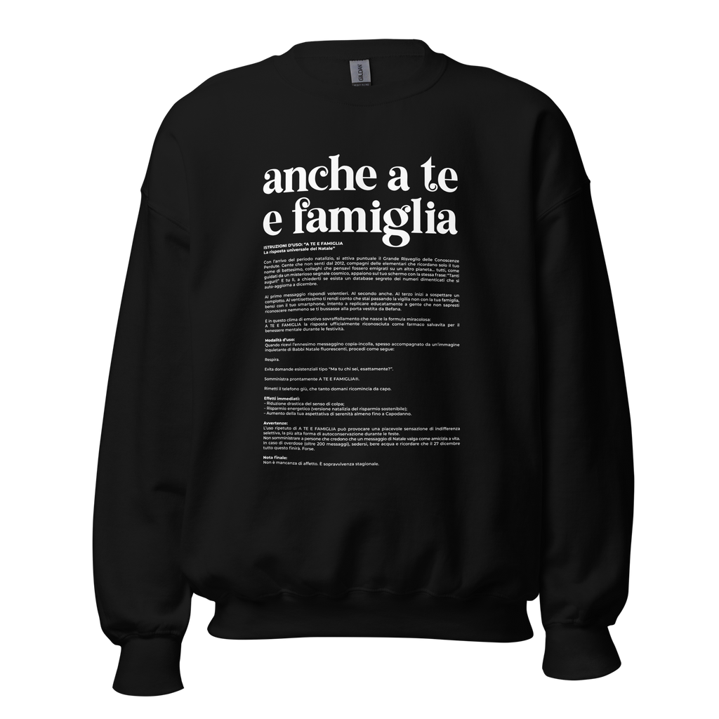 A te e famiglia - Felpa girocollo