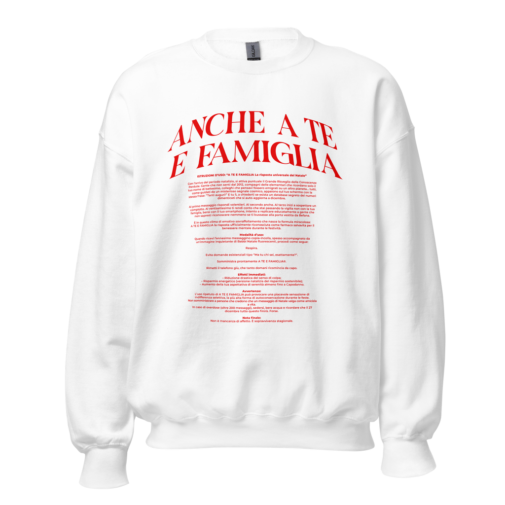 A te e famiglia - Felpa girocollo