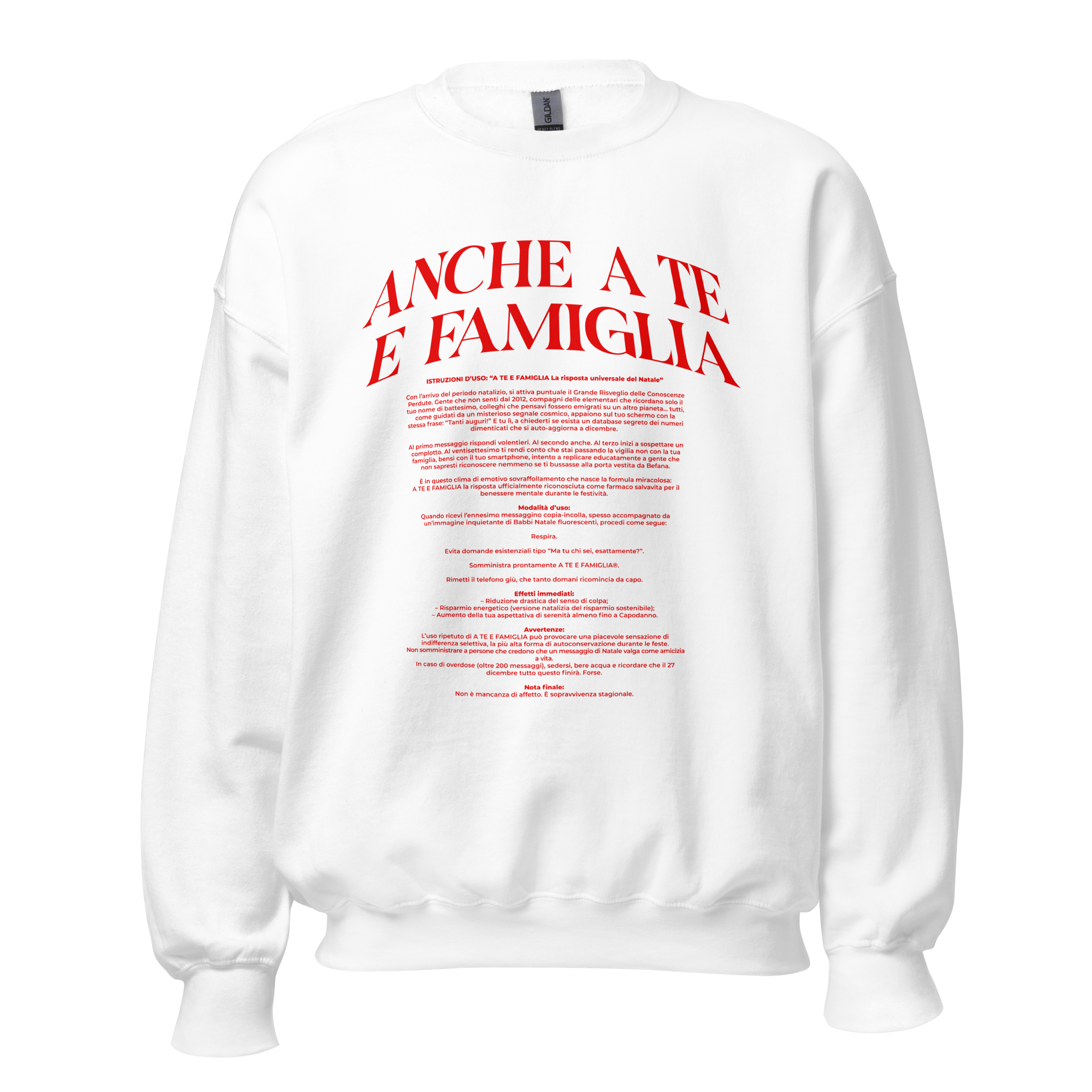 A te e famiglia - Felpa girocollo